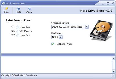 Hard Drive Eraser screen shot